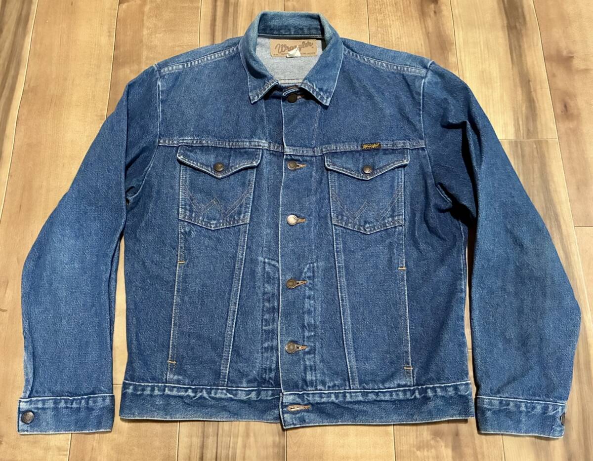 USA製ヴィンテージwranglerラングラー74144PW デニムジャケット40インチ80s拍卖