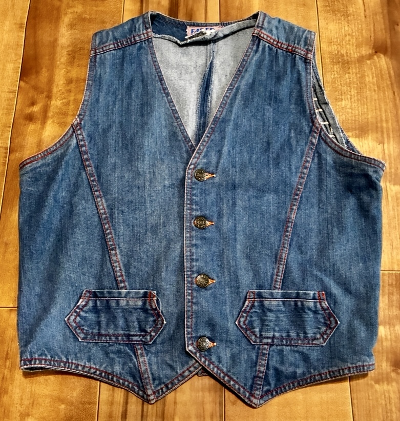ヴィンテージ FADED GLORY デニムベスト 70s80s拍卖