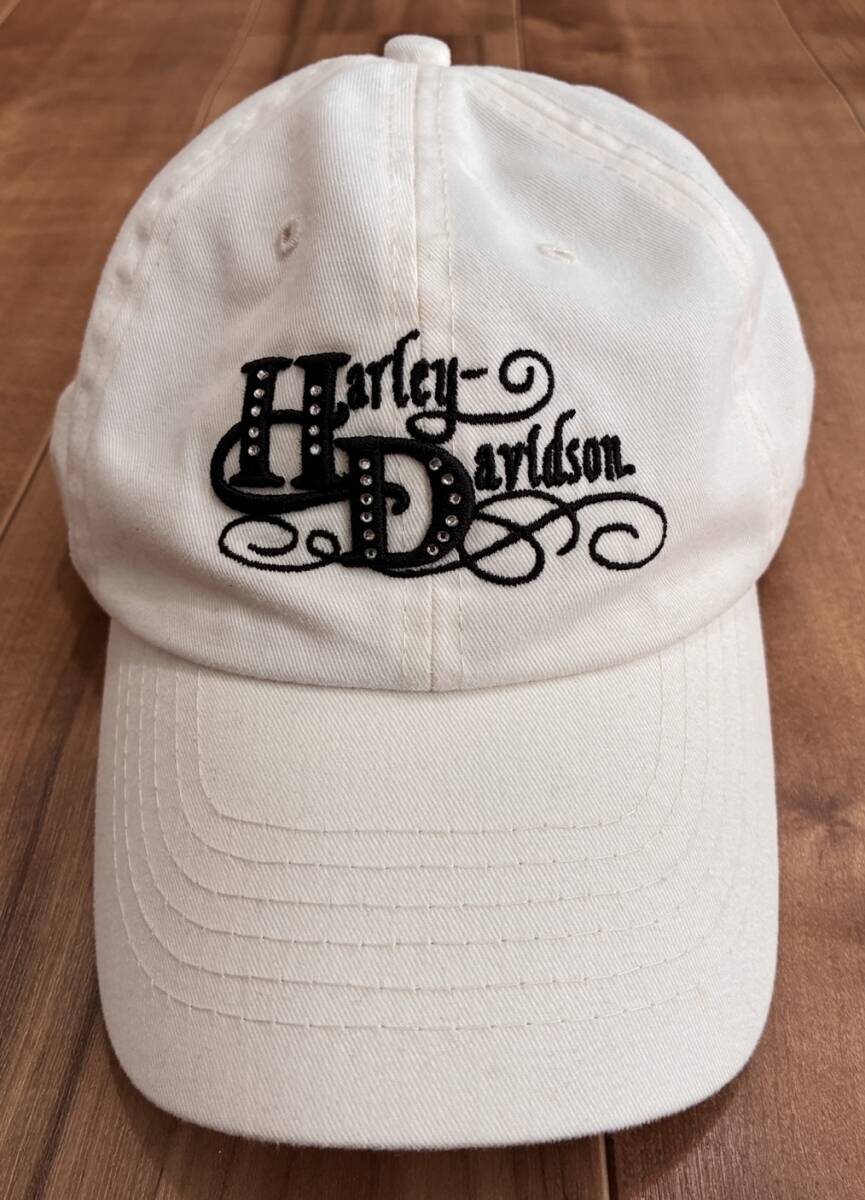 ハーレーダビッドソン ハワイ ホノルル 刺繍 ラインストーン キャップ拍卖