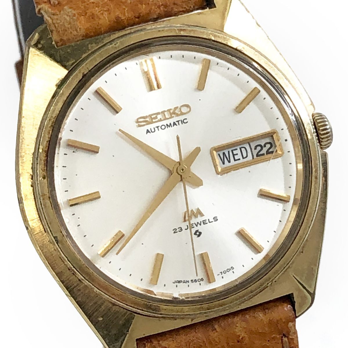 SEIKO セイコー LORD MATIC ロードマチック 腕時計 5606-7000 自動巻き 機械式 オートマティック 諏訪精工舎 1970年代製 動作確認済み拍卖