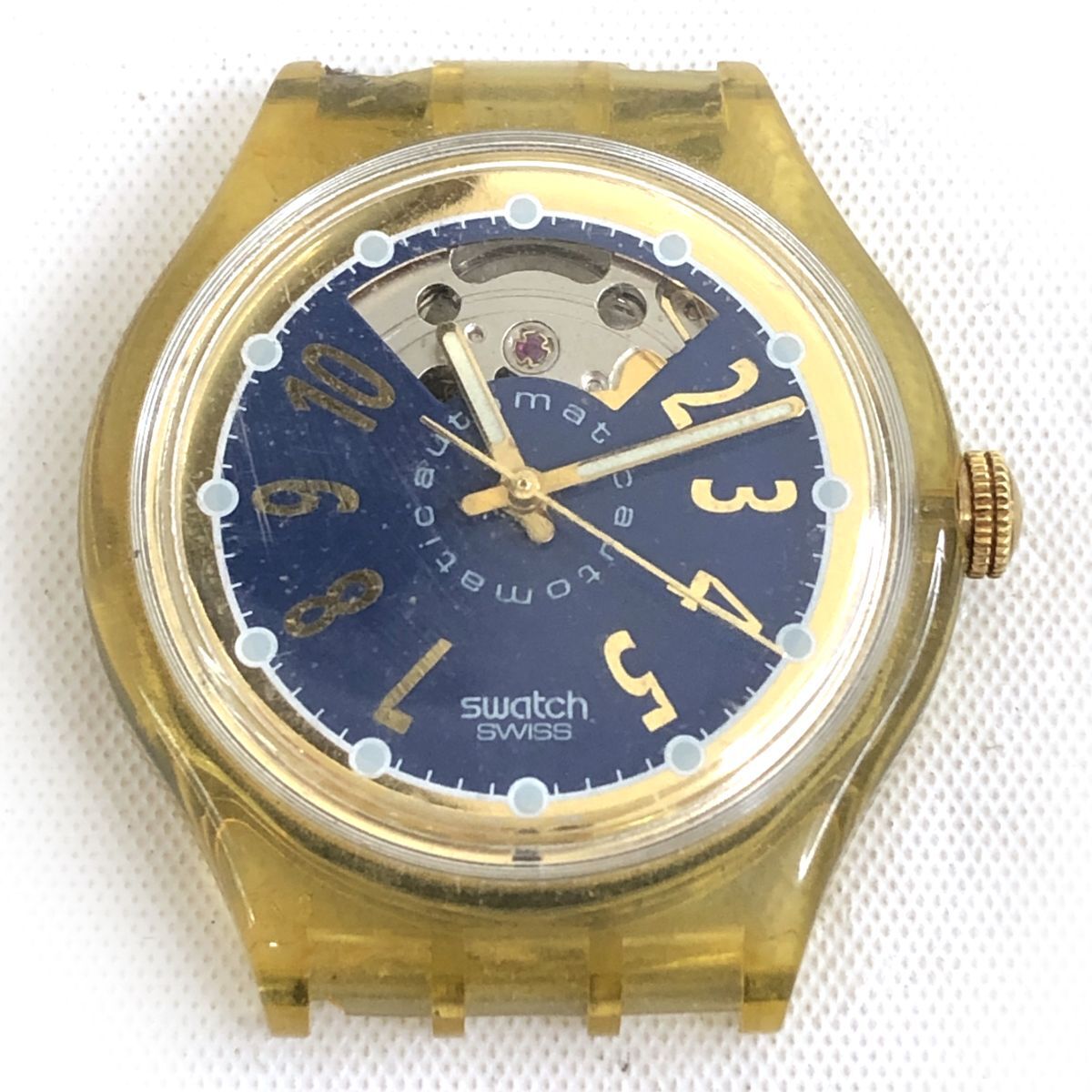 Swatch スウォッチ NACHTIGALL 腕時計 SAK104 自動巻き 機械式 オートマティック スケルトン ラウンド コレクション 動作確認済み拍卖