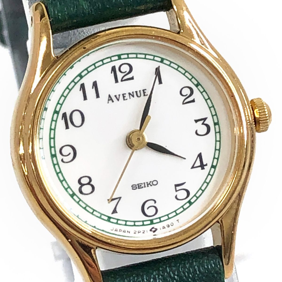 美品 SEIKO セイコー AVENUE アベニュー 腕時計 2P21-0A80 クオーツ 諏訪精工舎 1970年代製 コレクション 電池交換済み 動作確認済み拍卖