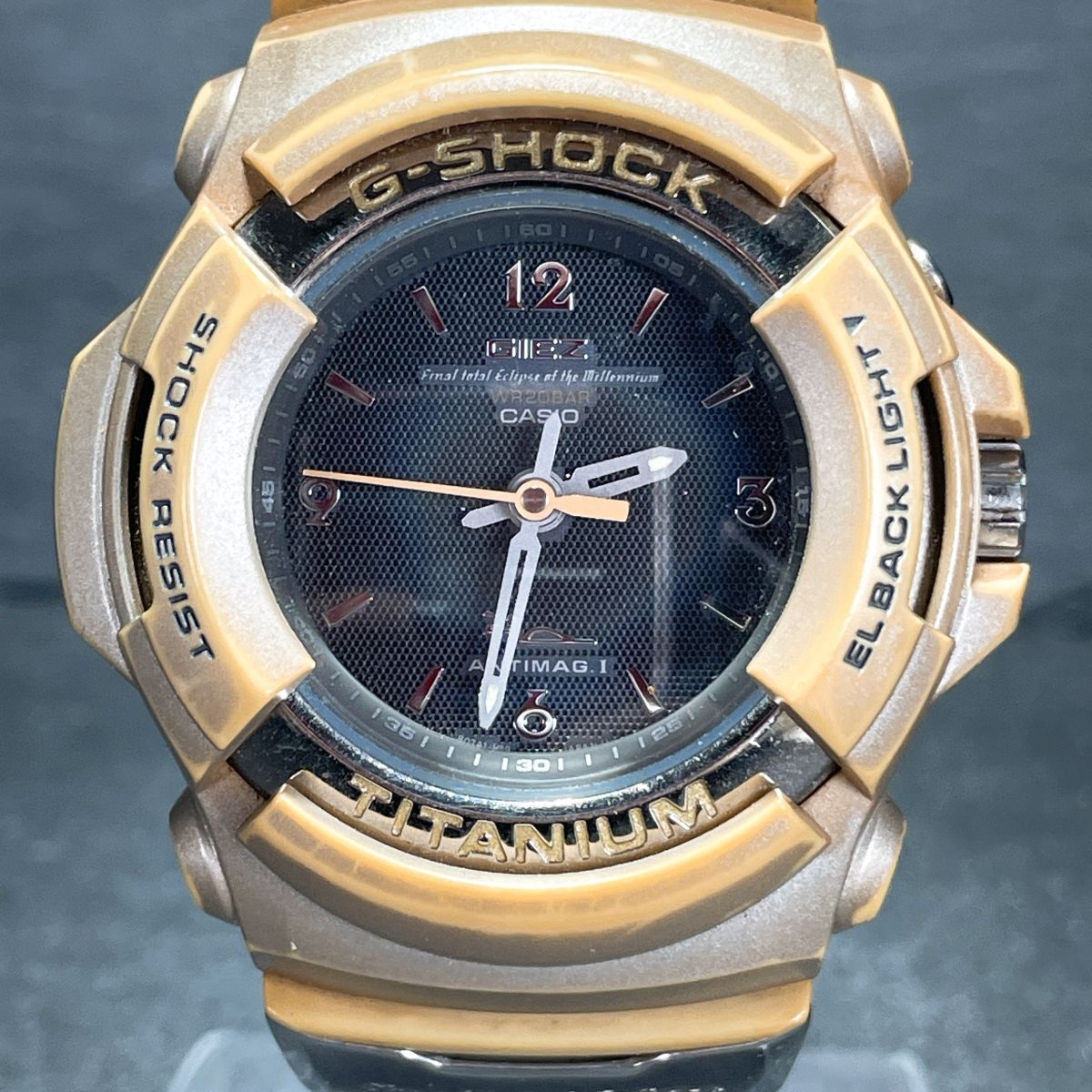 CASIO カシオ G-SHOCK ジーショック GIEZ GS-500ME 腕時計 アナログ クオーツ 3針 ラバーバンド ブラック 新品電池交換済み 動作確認済み拍卖