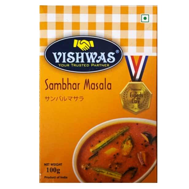 サンバル マサラ パウダー 100g カレースパイス ビスワス 賞味期限2026.12.31拍卖