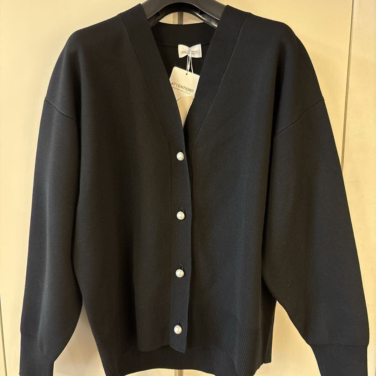 ★新品★green label relaxing カーディガン UNITED ARROWS 定価11,000円 黒 パフニット FREE ユナイテッドアローズ 兼 ニット セーター拍卖