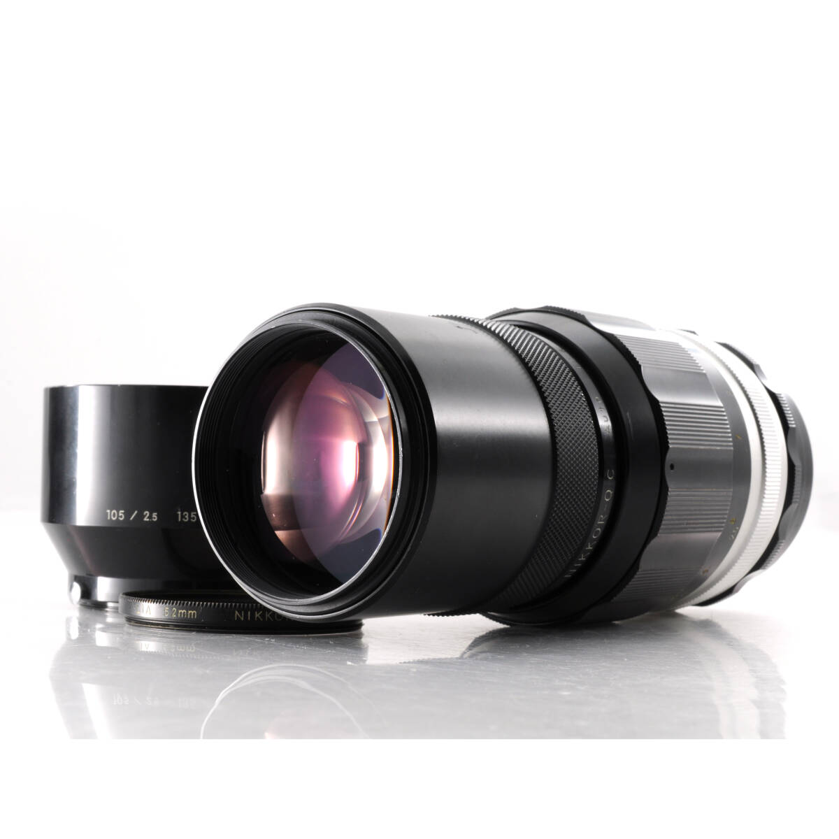 【ニコン】Nikon Nikkor-Q・C Auto 200mm F4 レンズ + フード付き #M267拍卖