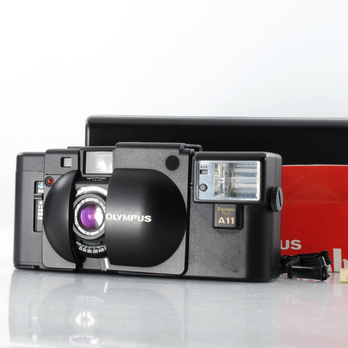 【オリンパス】OLYMPUS XA + A11 フラッシュ オリジナルボックス付き #M533拍卖