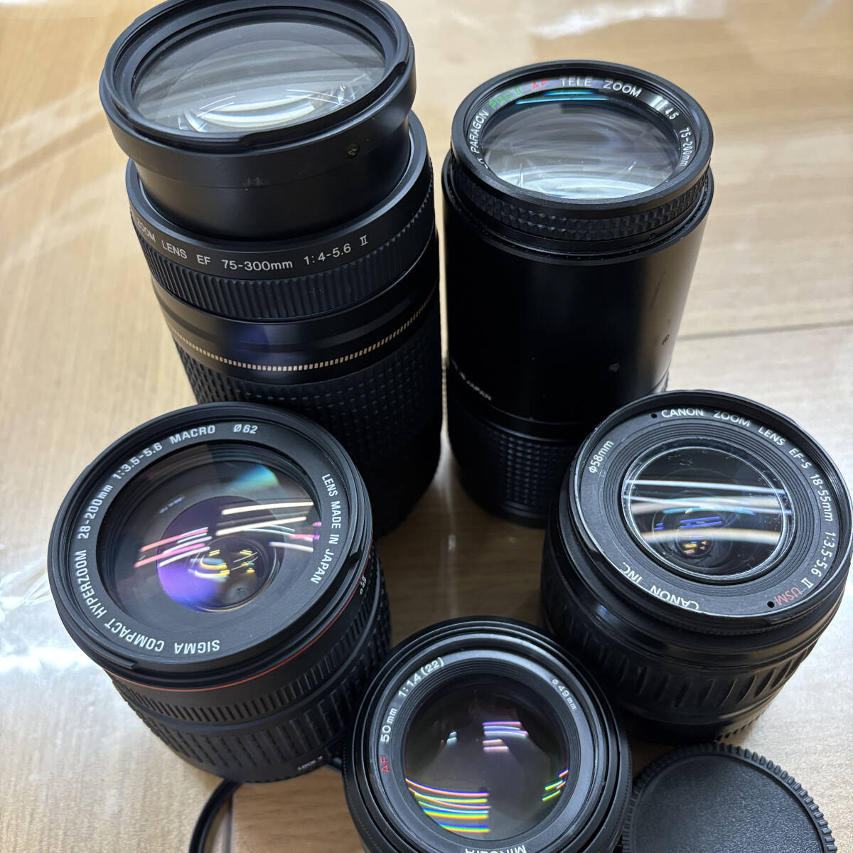 動作品でカビあり特価【まとめ】オートフォーカスレンズ 5本セット 現状品 #M564b拍卖