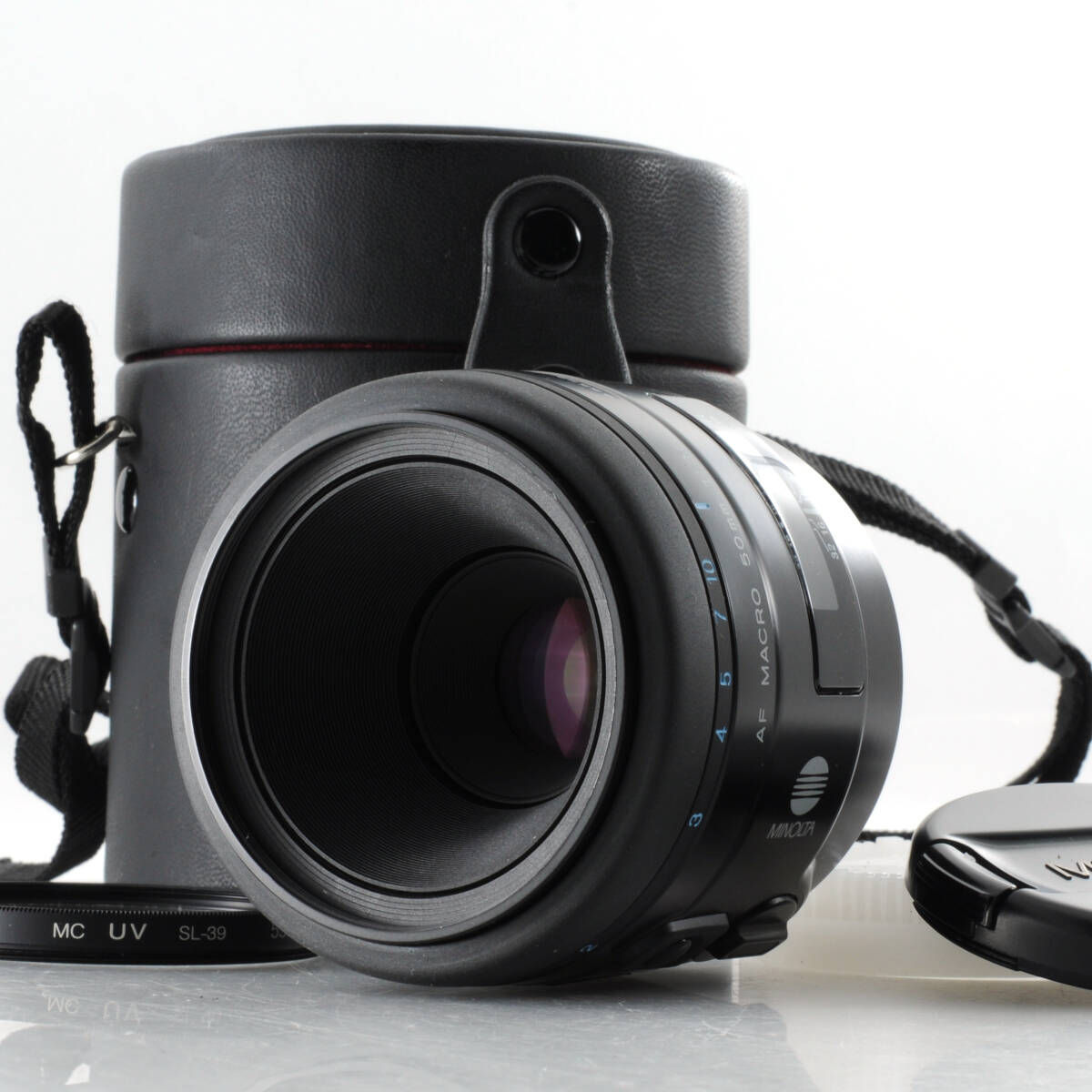 【ミノルタ】Minolta AF MACRO 50mm F2.8 + レンズケース付き #M531a拍卖