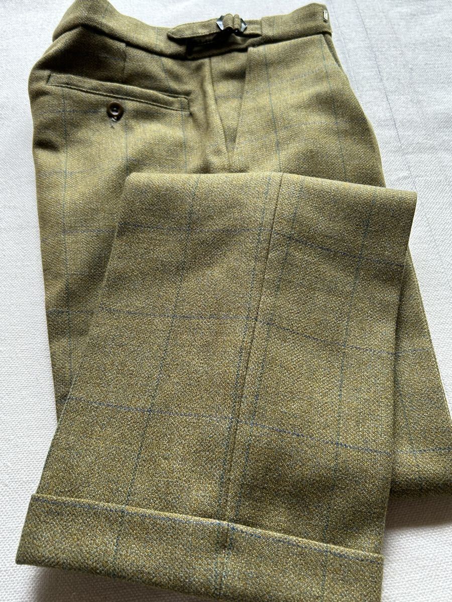CORDINGS House Check Tweed Trousers コーディングス ツイード スラックス イギリス製 英国製拍卖