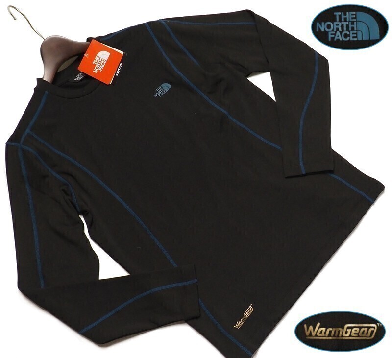 新品展示品 ノースフェイス クールマックス WARMGEAR L/S ロング Tシャツ メンズSブラック(RBK) 直営店購入拍卖
