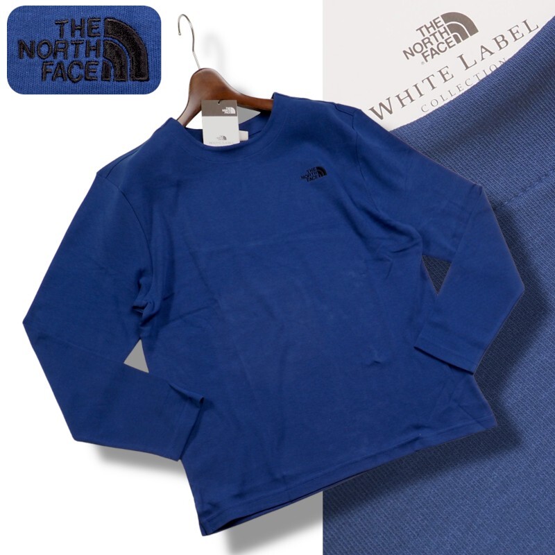 新品正規 ノースフェイス ホワイトレーベル COMFY COTTON 厚手 ロングTシャツ メンズXLロイヤルブルー(ROB)拍卖