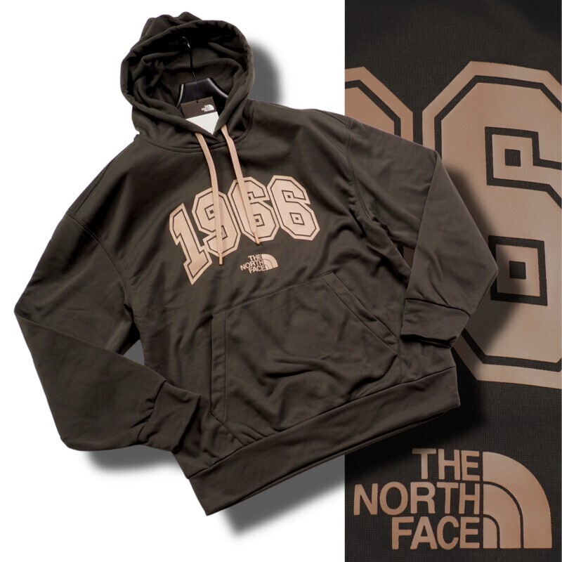 新品正規 ノースフェイス ホワイトレーベル 段ボールニット 1966 HOOD PULLOVER 5 パーカー メンズLダークカーキ(DKK)拍卖