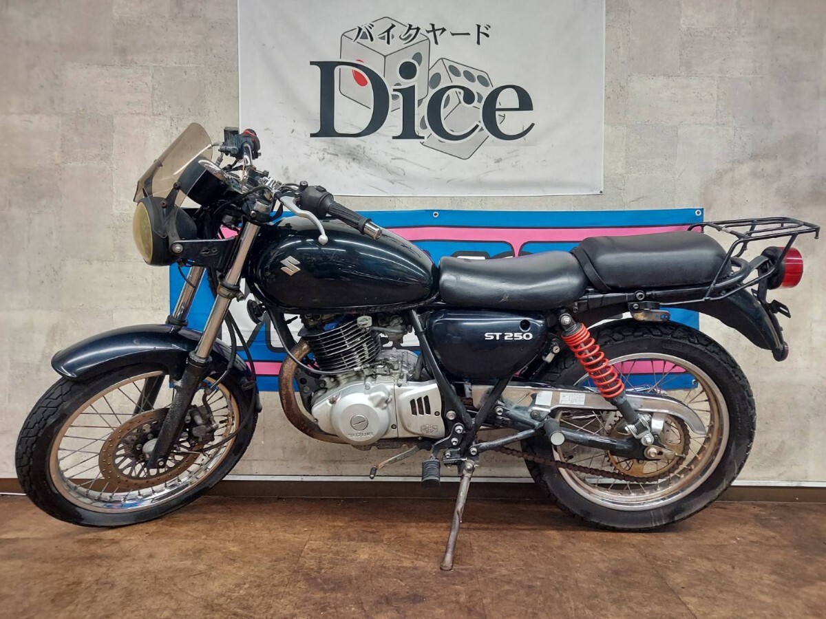★スズキ ST250 NJ4AA セル1発 実動車 レストア ベース車 書類無し SUZUKI 中型 バイク 京都拍卖