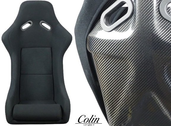 【M's】 Colin project フルバケ01 カーボン フルバケットシート 本体 1脚 ブラック 黒 社外 コーリン パーツ 部品 カスタム 汎用 FB01-C拍卖