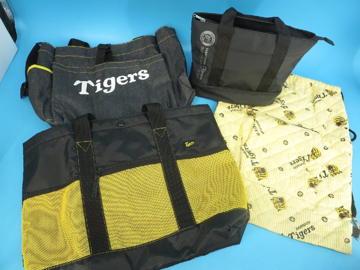阪神タイガース オフィシャル バッグ ミズノ 約46㎝×約34 トートバッグ カバン 鞄 まとめて 現状品 梱包方法A(中 15UI拍卖