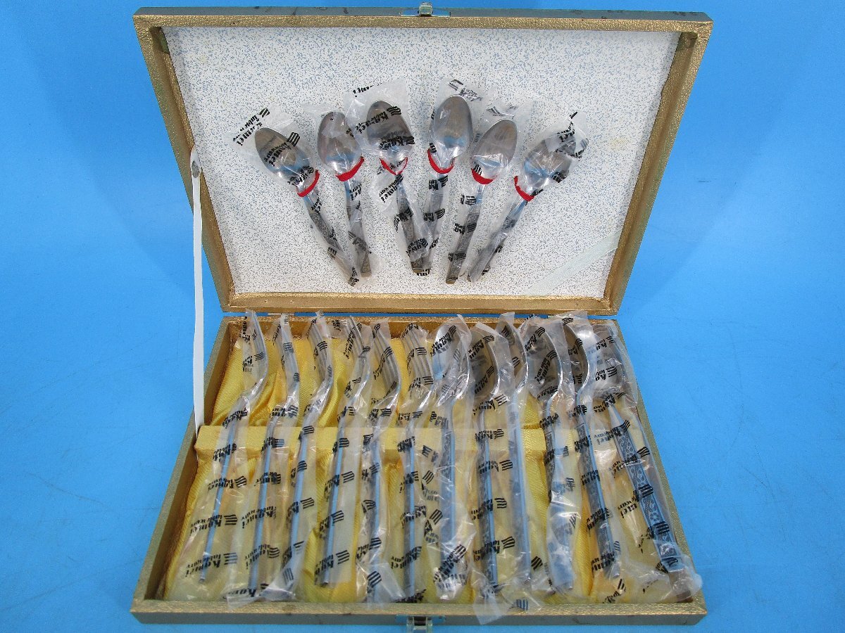 未使用 カメイガラス ロセヴィーヌ カトラリーセット フォーク スプーン コーヒースプーン 現状品 梱包方法A (山4KN3拍卖