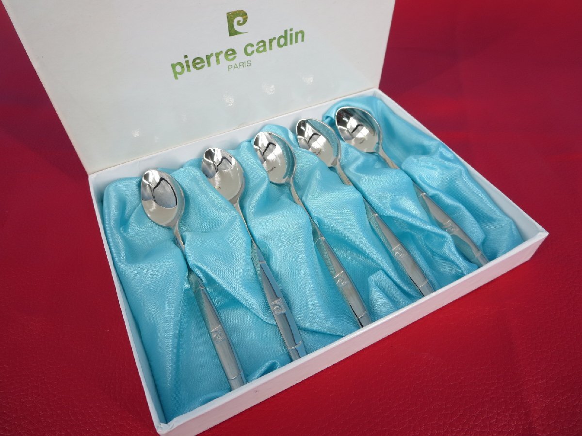 未使用 ピエール カルダン カトラリー スプーン 5本 pierre cardin 元箱 現状品 梱包方法A (中 04JFX拍卖