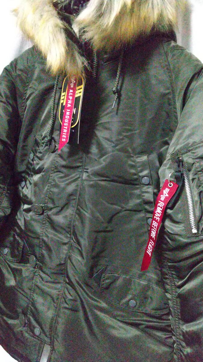 新品 ALPHA INDUSTRIES N-3B レプリカグレー M ジャパンフィット フライトジャケット ナイロンジャケット アルファ オリーブグレー拍卖