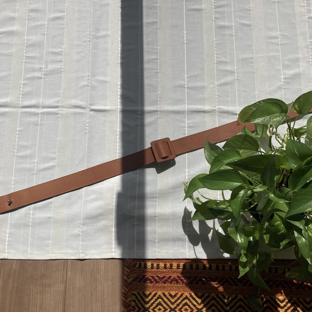 MARNI*マルニ◆イタリア製*定価¥50,000ぐらい*カジュアルなレザーベルト*本革*キャメル*ブラウン*USED拍卖