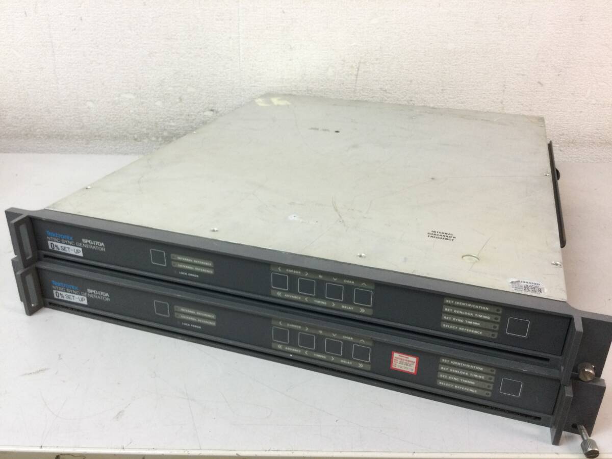★ TEKTRONIX SPG-170A NTSC SYNC GENERATOR NTSCシンクジェネレーター 本体のみ 2台セット拍卖