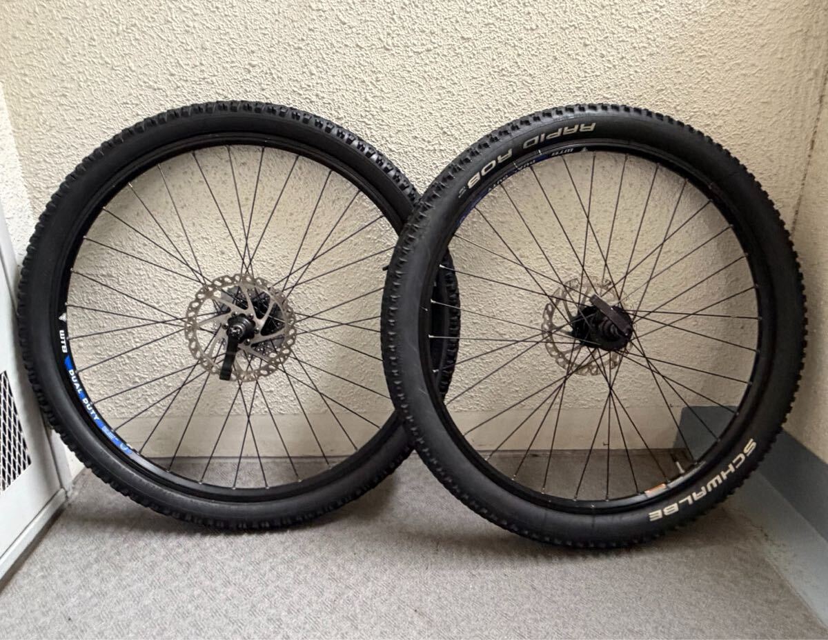 26インチMTBホイール WTB DUAL DUTY中古品 ディスク/スプロケット/クイック付属 タイヤは緩衝材程度拍卖