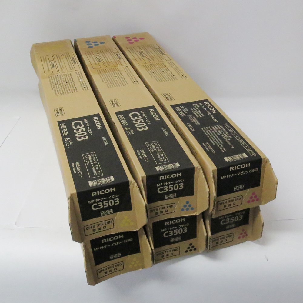 ★ ジャンク扱い RICOH トナーカートリッジ C3503 6本セット 未開封拍卖