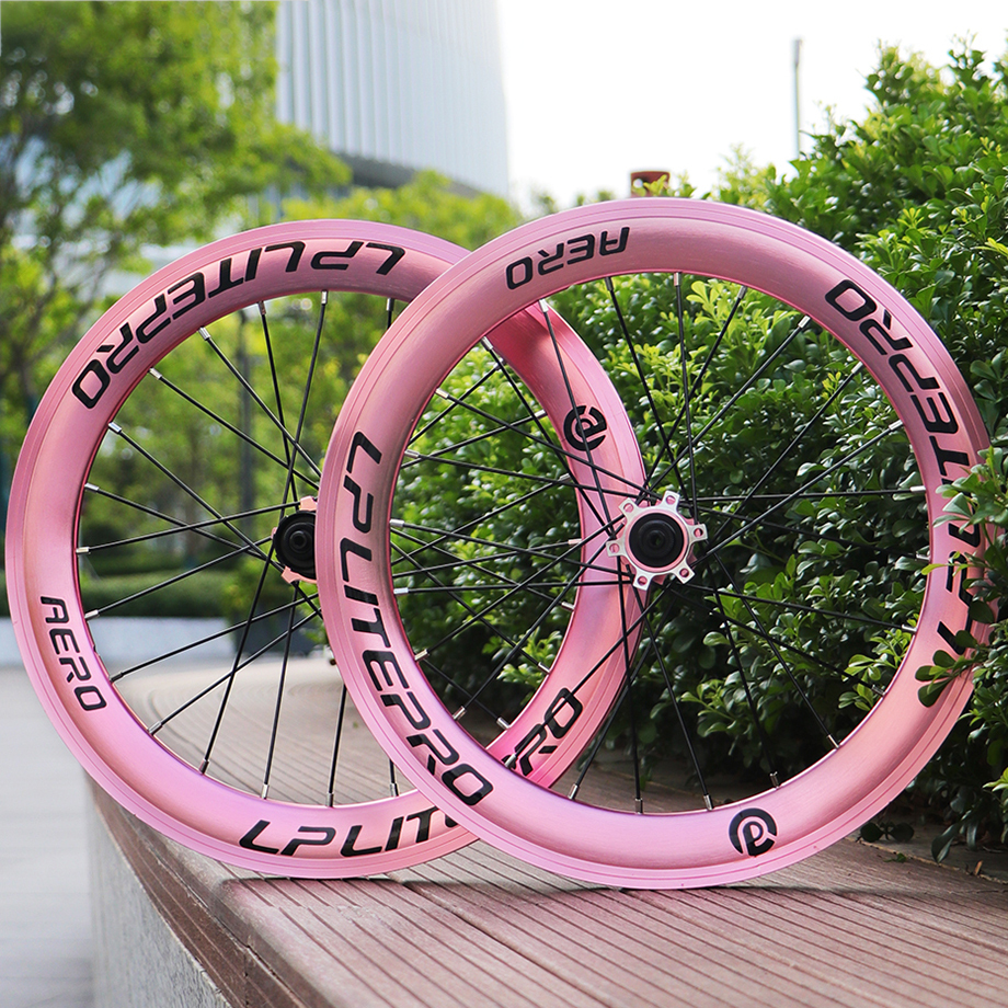 20インチ 406 ディスクブレーキ Litepro AERO 自転車ホイール 40㎜ディープリム 完組 前後セット 折りたたみ自転車/ミニベロ拍卖