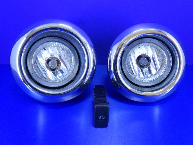 ◆ L675S ミラココア 純正 左右フォグランプ セット ベゼル・スイッチ付 STANLEY W0845 【 管理1017-9 】拍卖