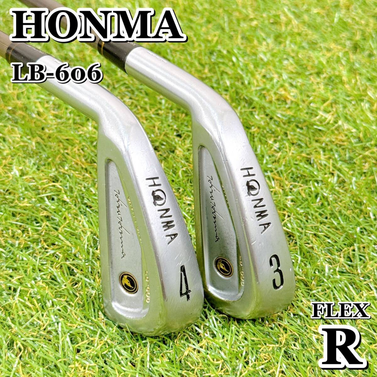 HONMA LB-606 ホンマ 本間ゴルフ ロングアイアンセット 3番4番アイアン カーボン 男性 左利き レフティ 【K086】拍卖