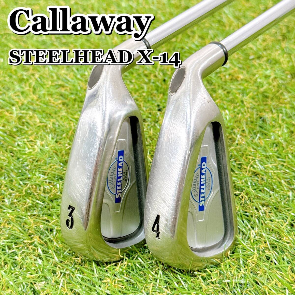 Callaway STEELHEAD X-14 キャロウェイ スチールヘッド ロングアイアンセット 3番4番アイアン スチール 男性 右利き 【K085】拍卖