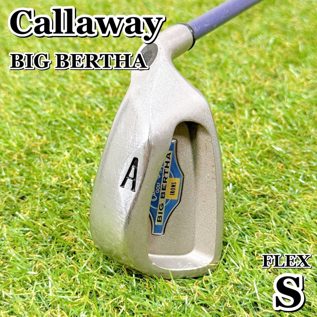 Callaway BIG BERTHA キャロウェイ ビッグバーサ アプローチウェッジ AW カーボン フレックスS 男性 右利き 【K081】拍卖