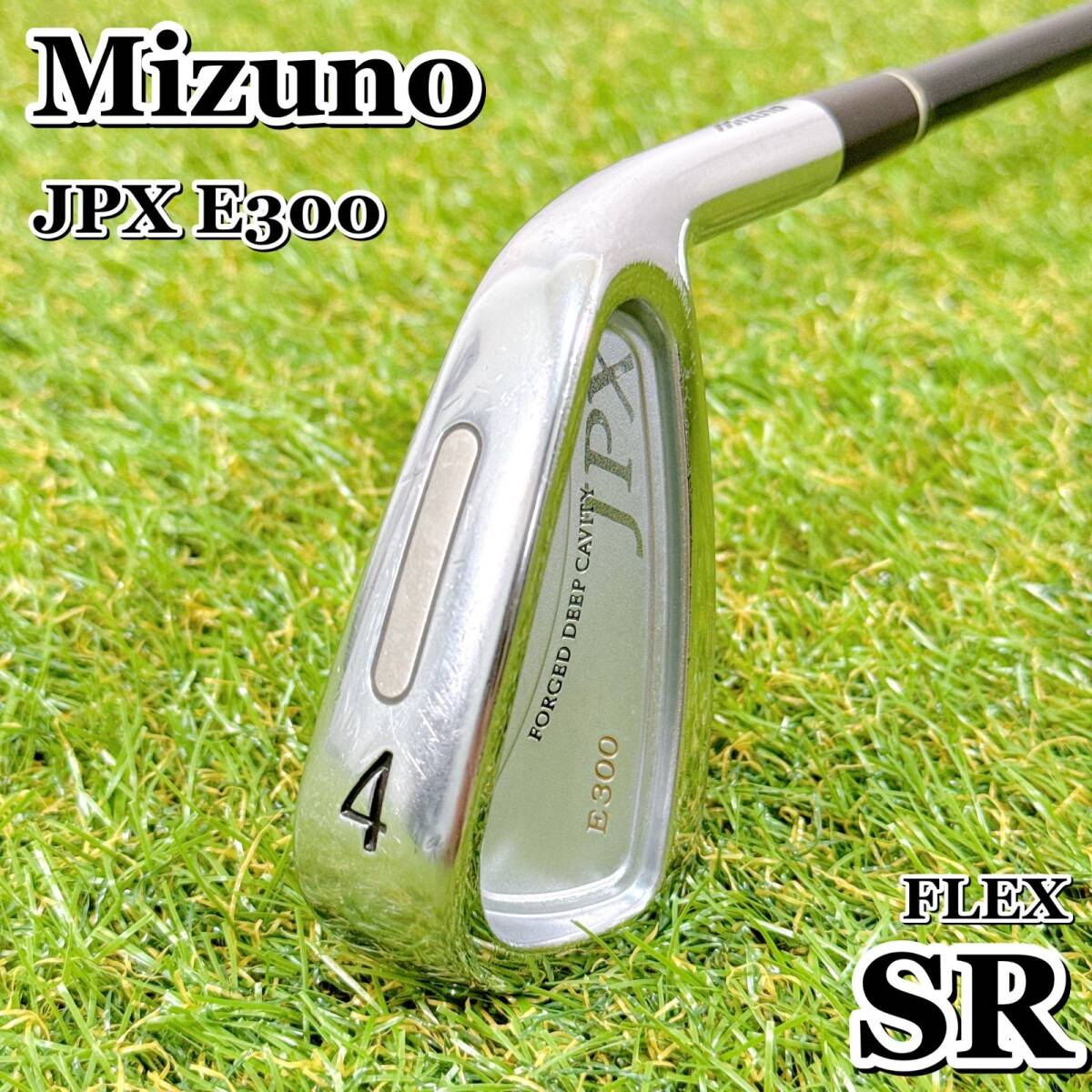 Mizuno JPX E300 FORGED DEEP CAVITY ミズノ 4番アイアン ロングアイアン カーボン フレックスSR 男性 右利き 【K051】拍卖
