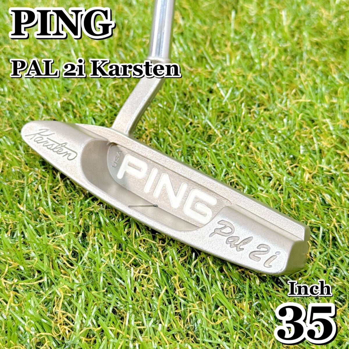 PING ピン PAL 2i パル KARSTEN カーステン メンズゴルフクラブ パター 35インチ 男性 右利き スチール ピン型 美品【K021】拍卖