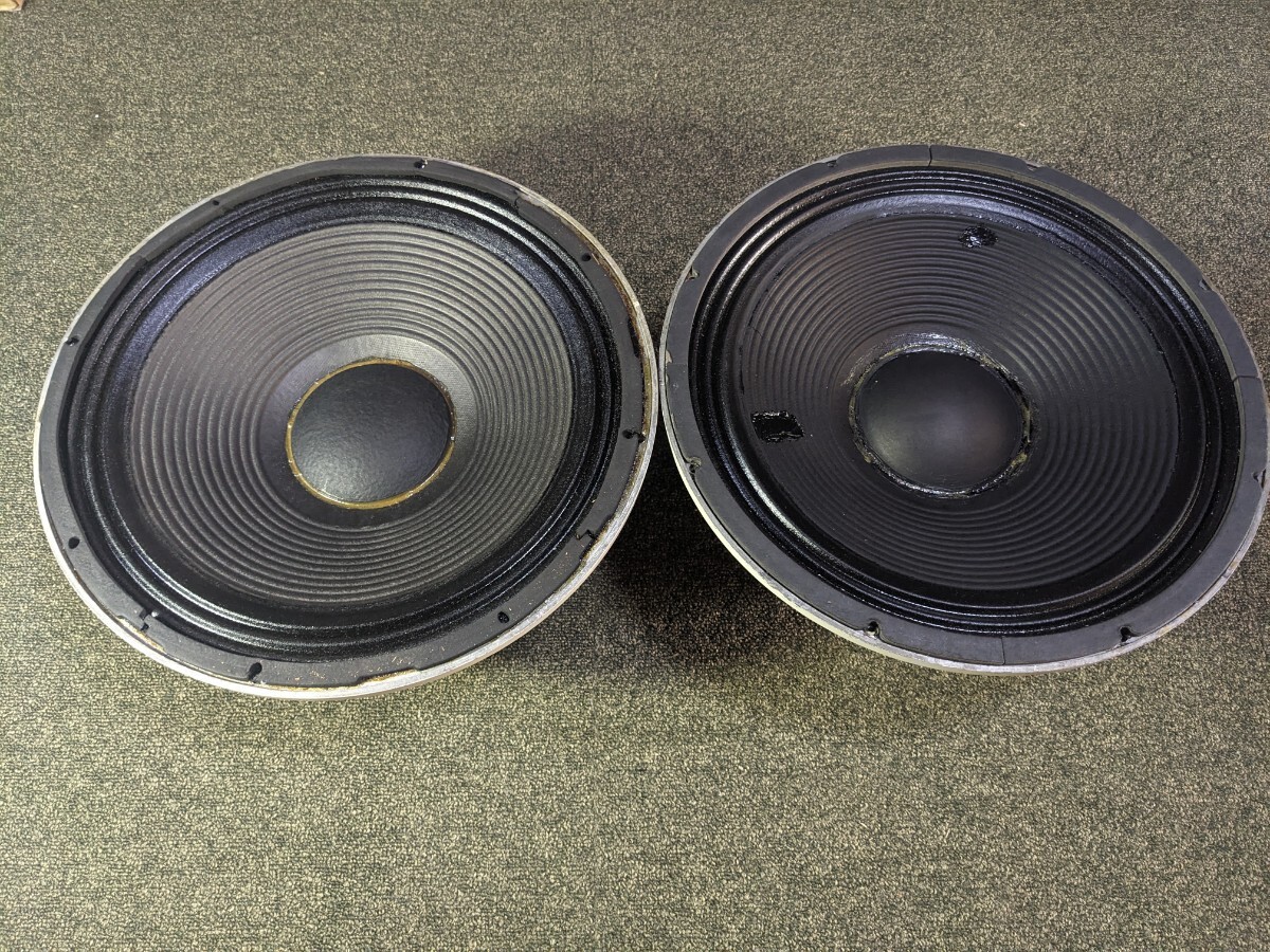 【動作良好】GAUSS 5842 ウーファー 15インチ 38cm JBL ペア 4582 4583 アルニコ拍卖