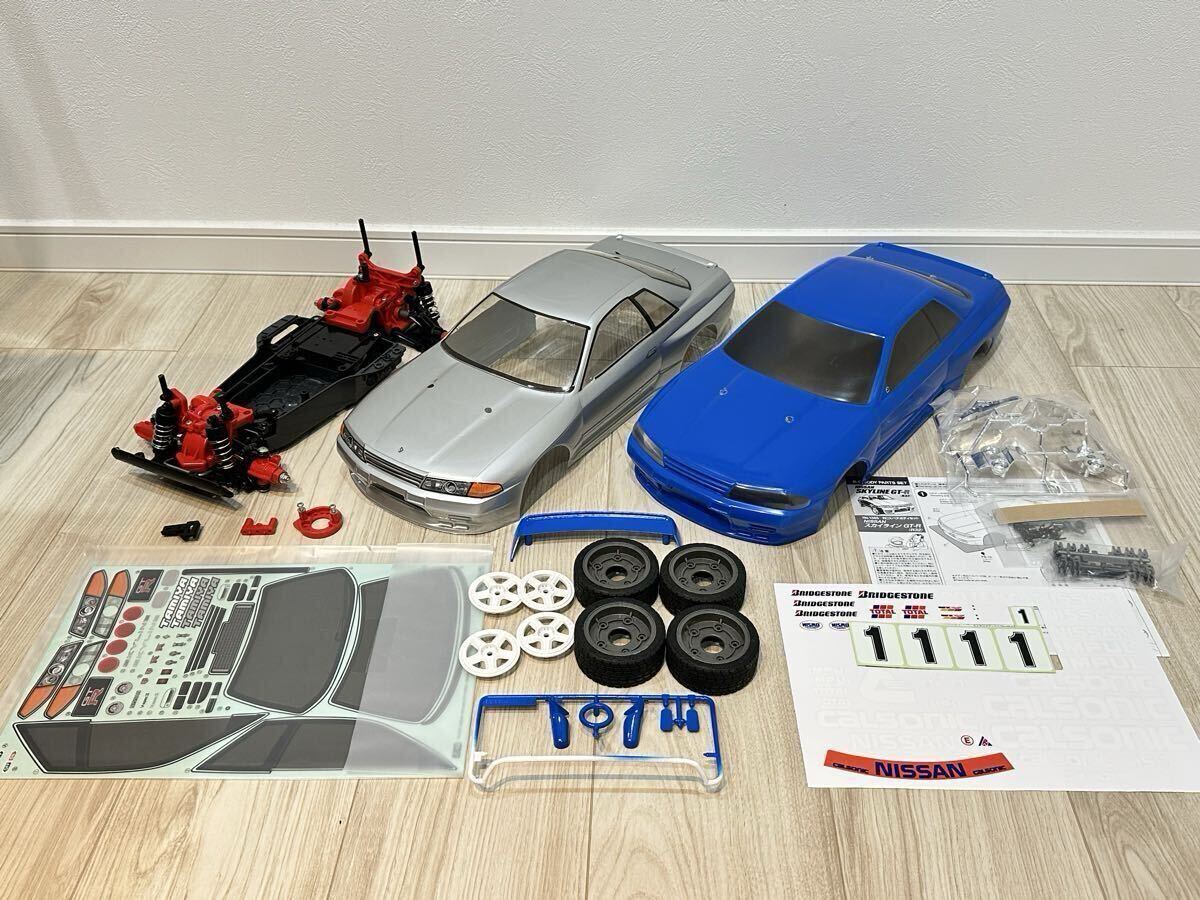 希少! タミヤRC 当時モノ TA01シャーシ R32スカイラインGT-Rボディ と GR.Aカルソニック仕様再現セット! ラジコン R33 R34 TA02 TAMIYA拍卖
