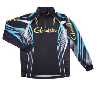 【送料無料】釣り服サイズ【XL】★翌日発送★2WAY ジップシャツ Status Pro Dry Shirt ブラック 釣り UV ポロシャツ 鮎釣り 速乾性拍卖