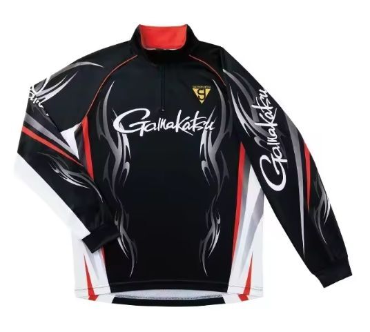 【送料無料】釣り服サイズ【XXL】★翌日発送 ★2WAY ジップシャツ Status Pro Dry Shirt 黒白 釣り UV ポロシャツ 鮎釣り 速乾性拍卖