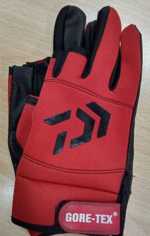 【送料無料】ゴアテックス釣り手袋「★訳あり=甲に擦れあり=画像2枚目★」グローブ 指3本切りフィッシング滑り止め 調節可能 アウトドア拍卖