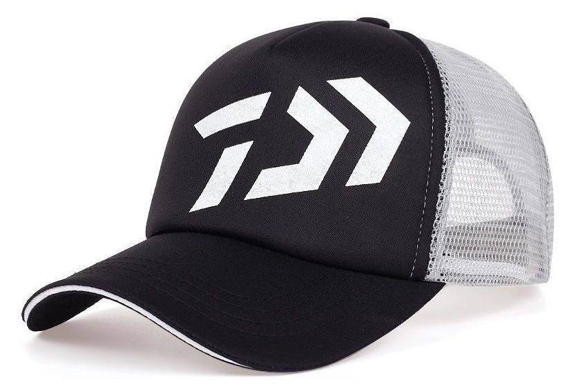 【送料無料】ダイワ キャップ 白ロゴ ハーフ メッシュ 濃紺 帽子 アジャスター フリー調整 Dark Blue サイズ L 頭囲 57〜60㌢ DC-6624拍卖