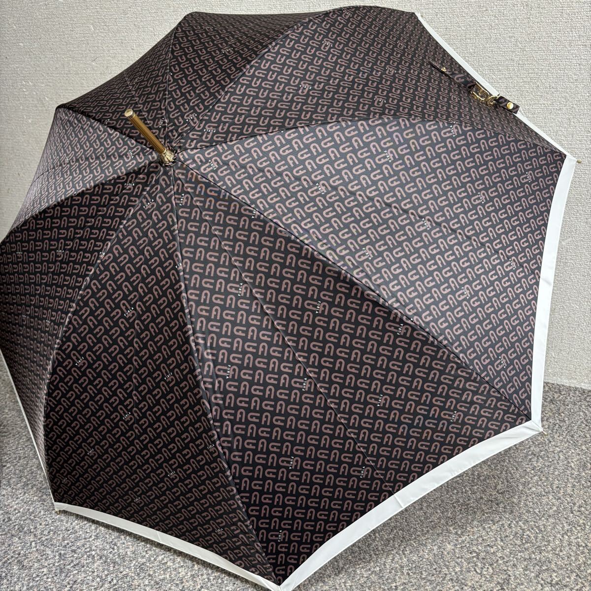 K 送料無料 フルラ 傘 雨傘 長傘 日本製 総柄 c'拍卖