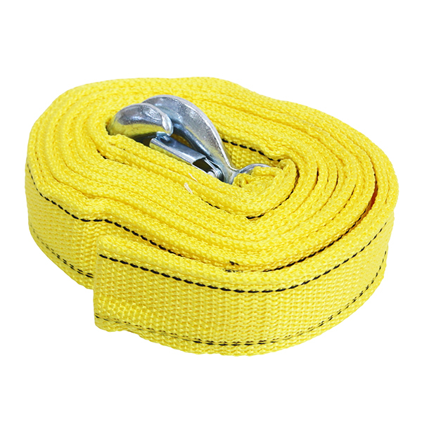 5t 4m 牽引ロープ けん引 フック ベルト イエロー 車載 スタック 脱輪 レスキュー スリングベルト ガス欠 自動車 トラック 4WD ジムニー等拍卖