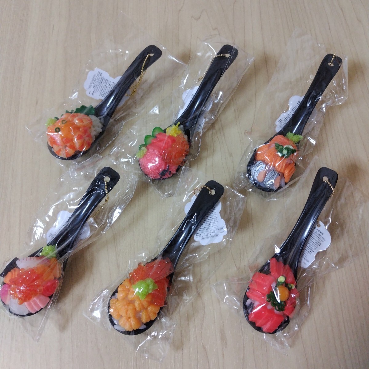 リアルキッチンシリーズ ひとくちれんげご飯BC vol.5 海鮮 全6種 コンプ ミニチュア リアル タグ付き ★非売品・新品・未使用★ 拍卖