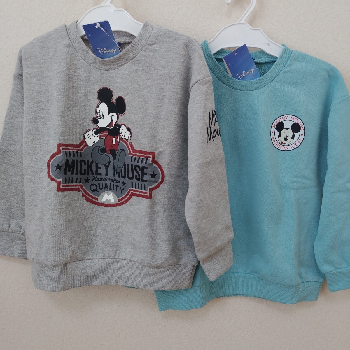 キッズ トレーナー 110㎝ 120cm 2点セット ミッキーマウス ミッキー Disney ディズニー 子供服 通園 お着替え タグ付き★新品★拍卖