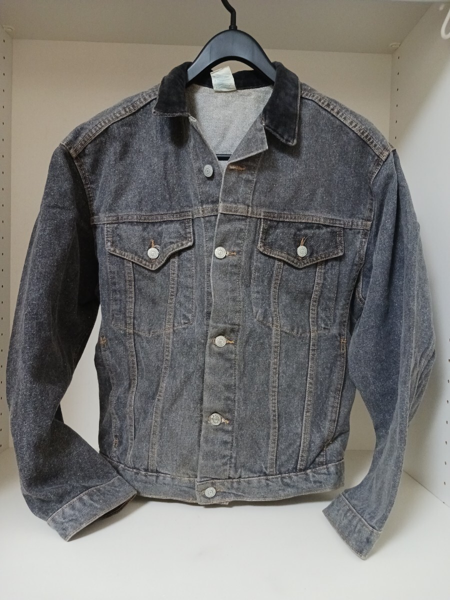 CHIPIE (フランス) デニムジャケット(ジージャン)ブラックストーンウォッシュ。サイズL 。1996年頃購入試着のみの美品。拍卖