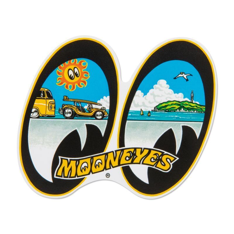 MOON Shonan クルーズ ステッカー ムーンアイズ MOONEYES アメリカン雑貨 湘南 海 デカール レーシング アメ車拍卖