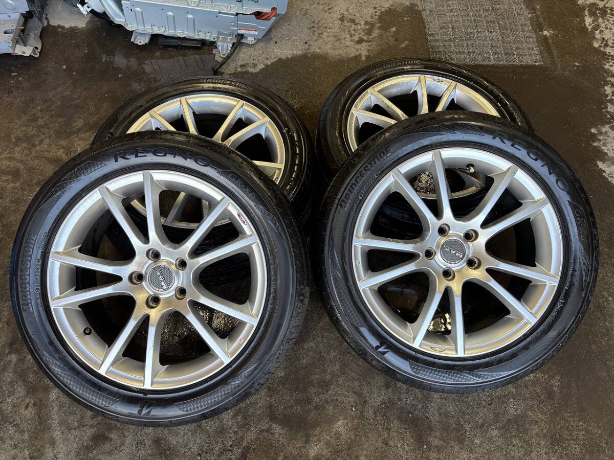 ★☆BRIDGESTONE REGNO GR-X2 235/50R18 2020年製 5分山 MAK 18×7J +42 5H 112PCD アウディ BMW☆★拍卖