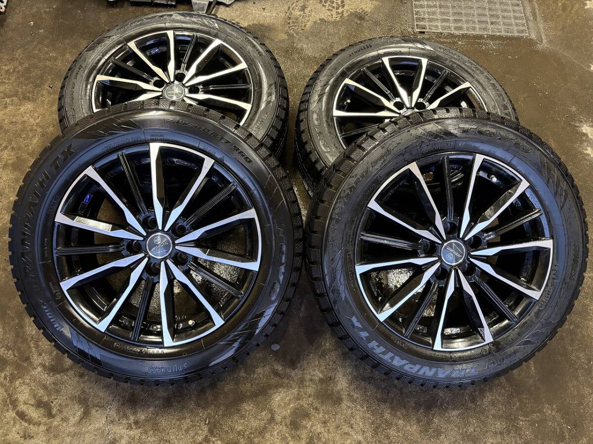 ★☆TOYO TRANPATH TX 215/60R17 2022年製 7分山 SMACK 17×7J +38 5H 114.3PCD☆★拍卖