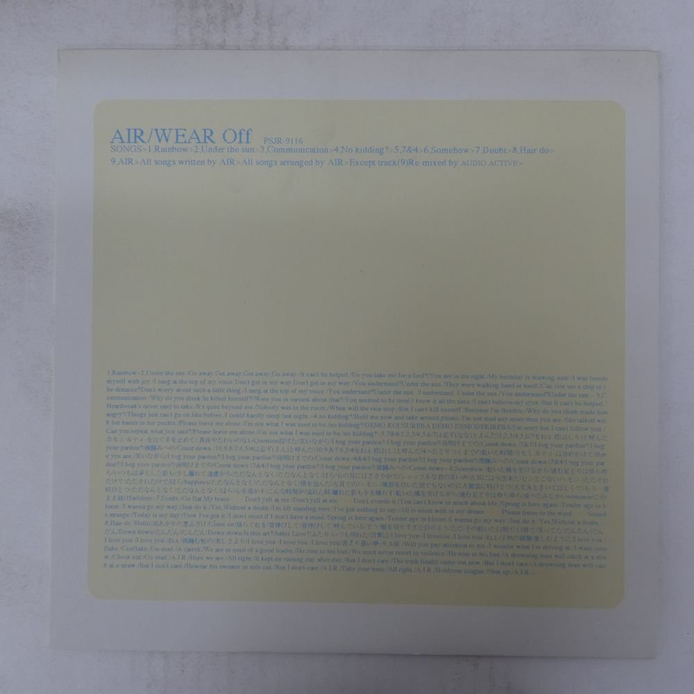 48111953;【国内盤/8cmシングルCD付/プロモ】Air / Wear Off拍卖