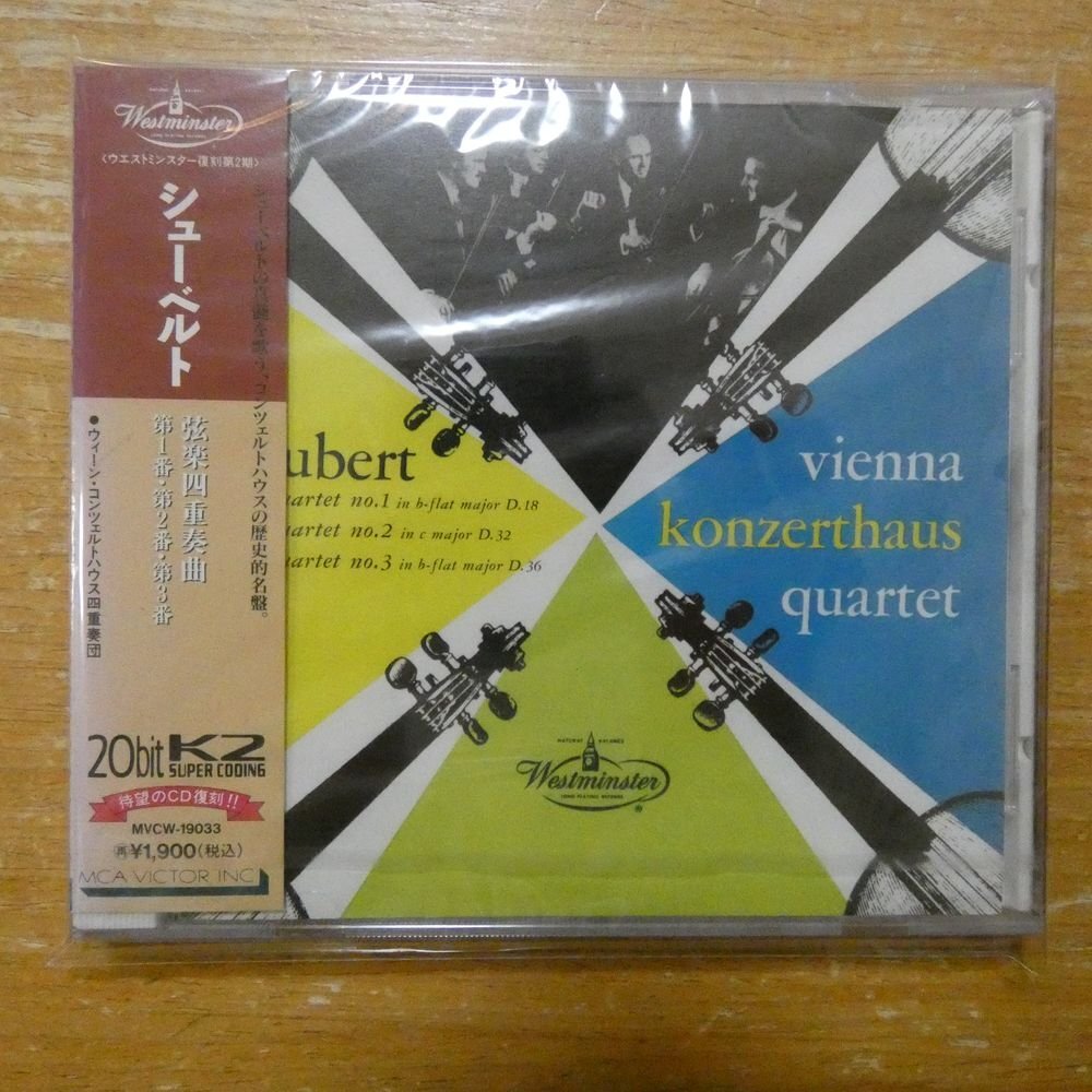 4988067024282;【未開封/20bitK2/CD】ウィーン・コンツェルトハウス四重奏団 / シューベルト : 弦楽四重奏曲第1.2.3番(MVCW19033)拍卖